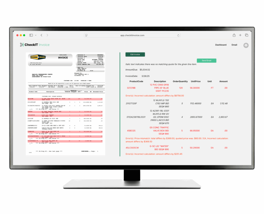 CheckIT UI Desktop Example Image